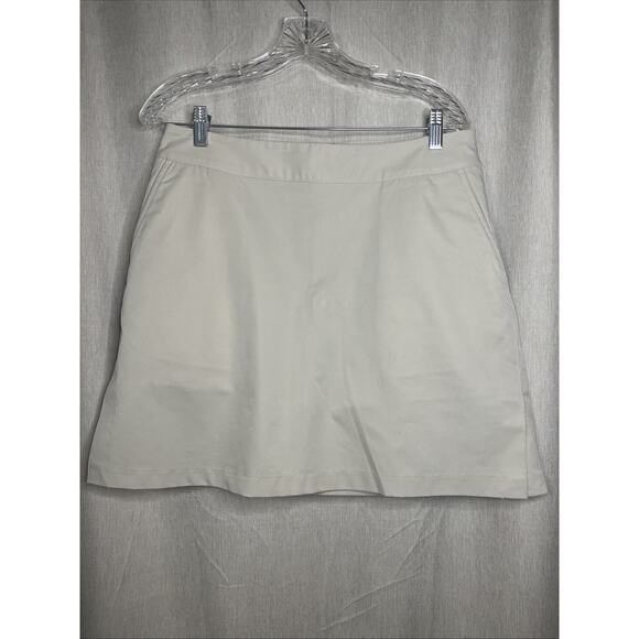 ADIDAS Climacool Golf Tennis Pickleball Skort Skirt Womens Size 10 Khaki - Picture 1 of 7
